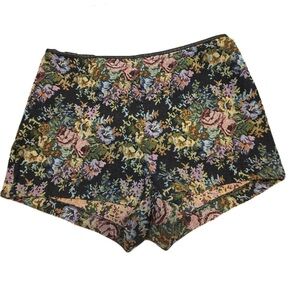 Forever 21 High Waist Black and Pink Shorts